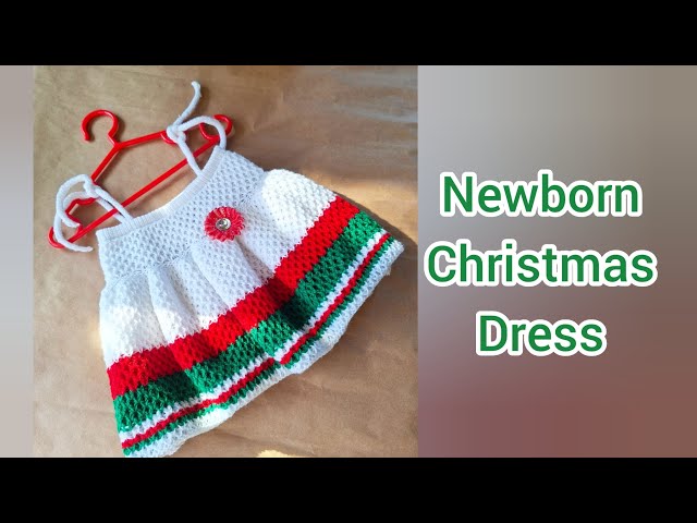 Newborn First Christmas Dress - YouTube Newborn First Christmas Dress - YouTube