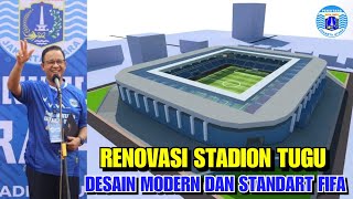 KEREN‼️DESAIN STADION TUGU KELUAR?,MODERN SEPERTI JIS,UPDATE RENOVASI STADION TUGU JAKARTA UTARA