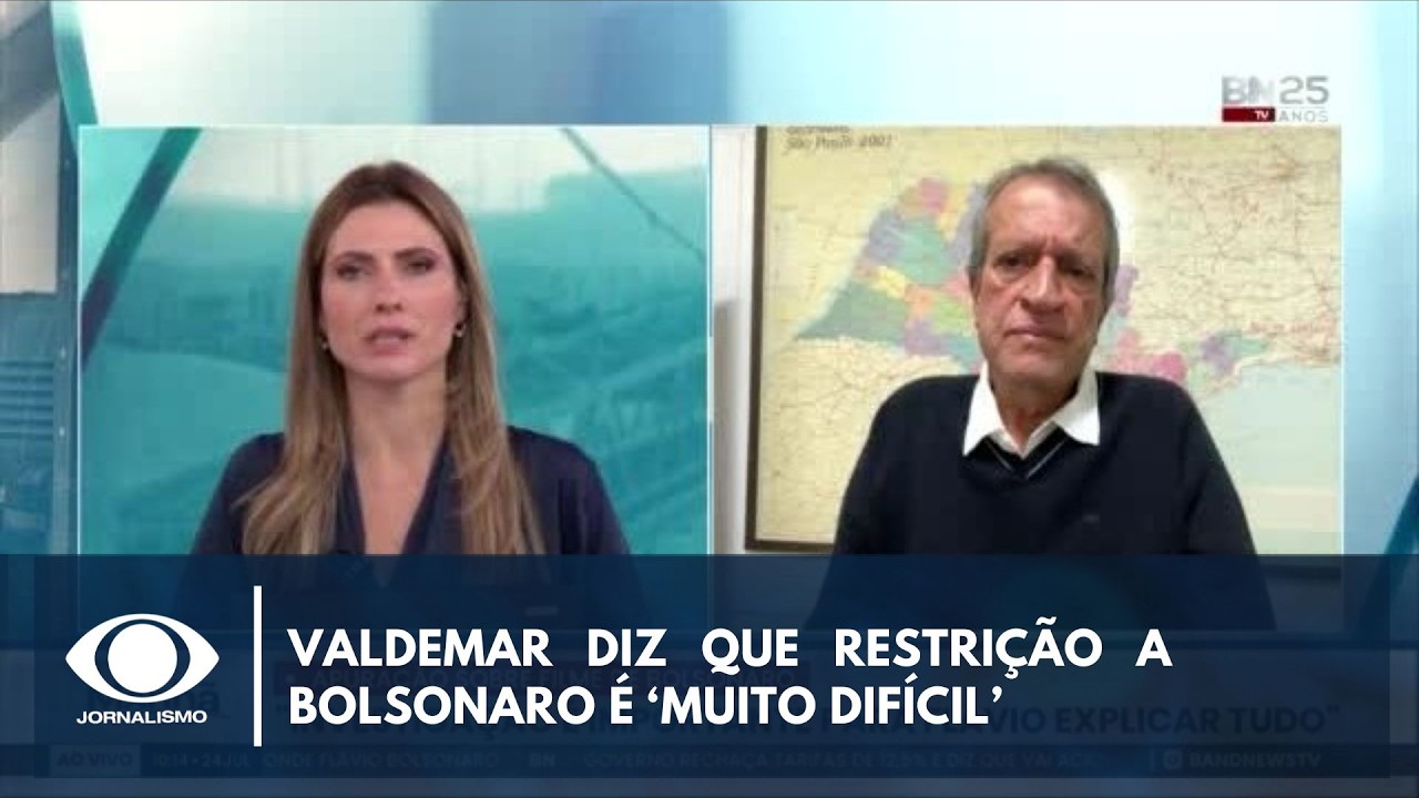 Valdemar diz que restrição a Bolsonaro é ‘muito difícil’ | BandNews TV