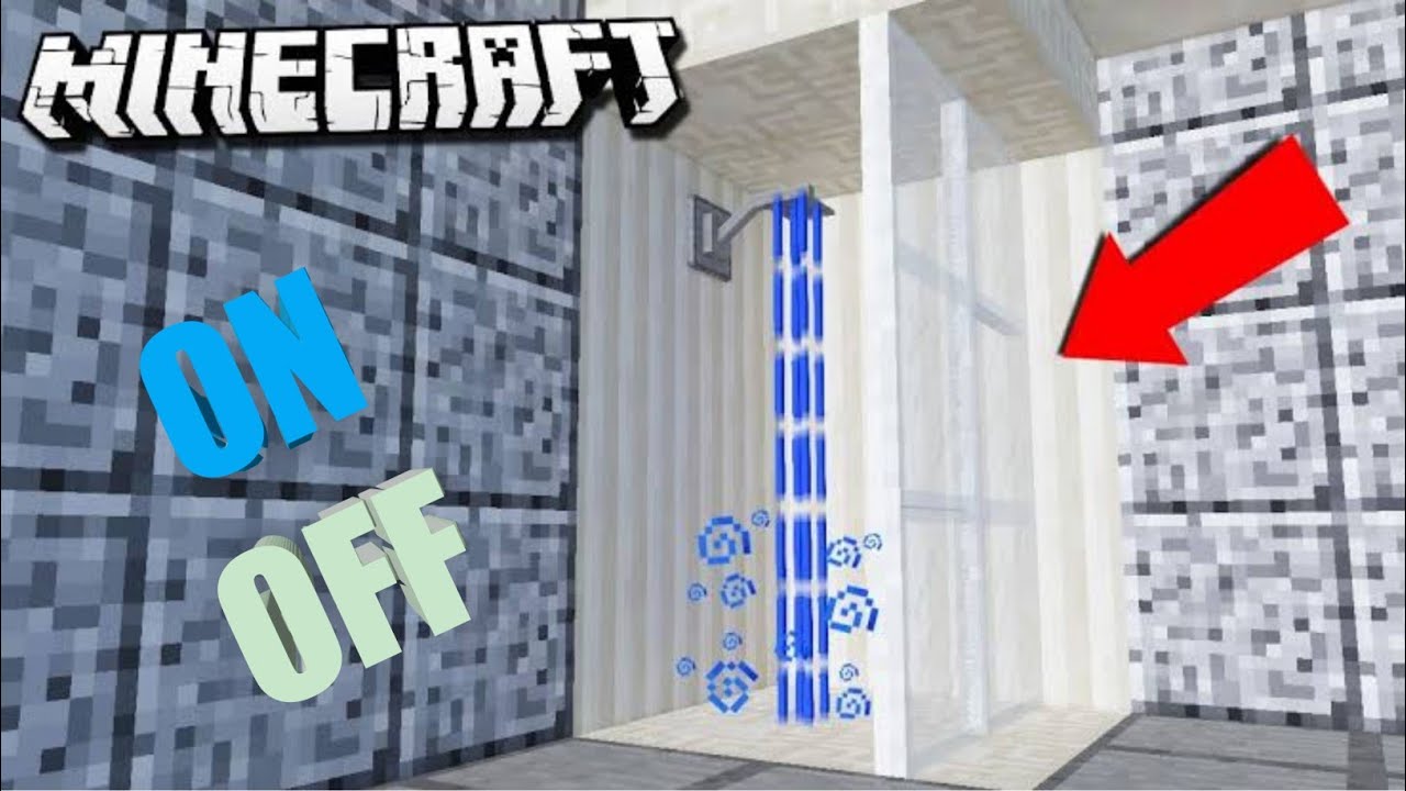 Minecraft Tutorial Minecraft How to make a Working Shower YouTube
