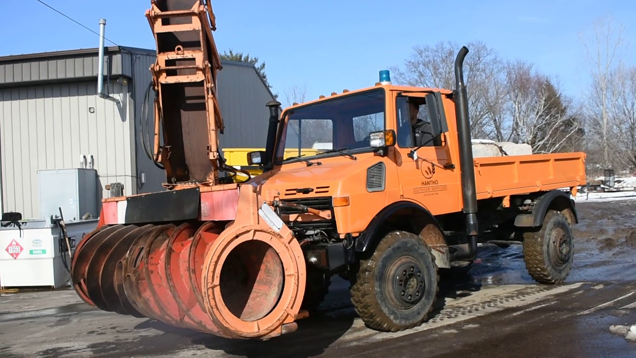 Mercedes UNIMOG V1200 Off Road 4X4 With Schmidt Snow Blower YouTube