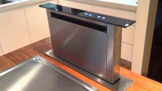 retractable downdraft vent hood