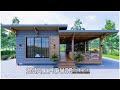 Beautiful tiny house  house design wooden house  8m x 8m