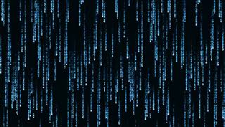 Futuristic Blue Data Stream Overlay | 4K Cyberpunk Interface Loop Profile
