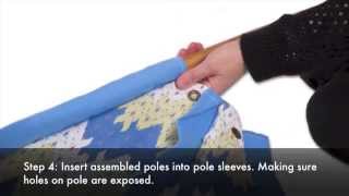 How to Assemble Cotton Canvas Teepee - Playhouse of Dreams