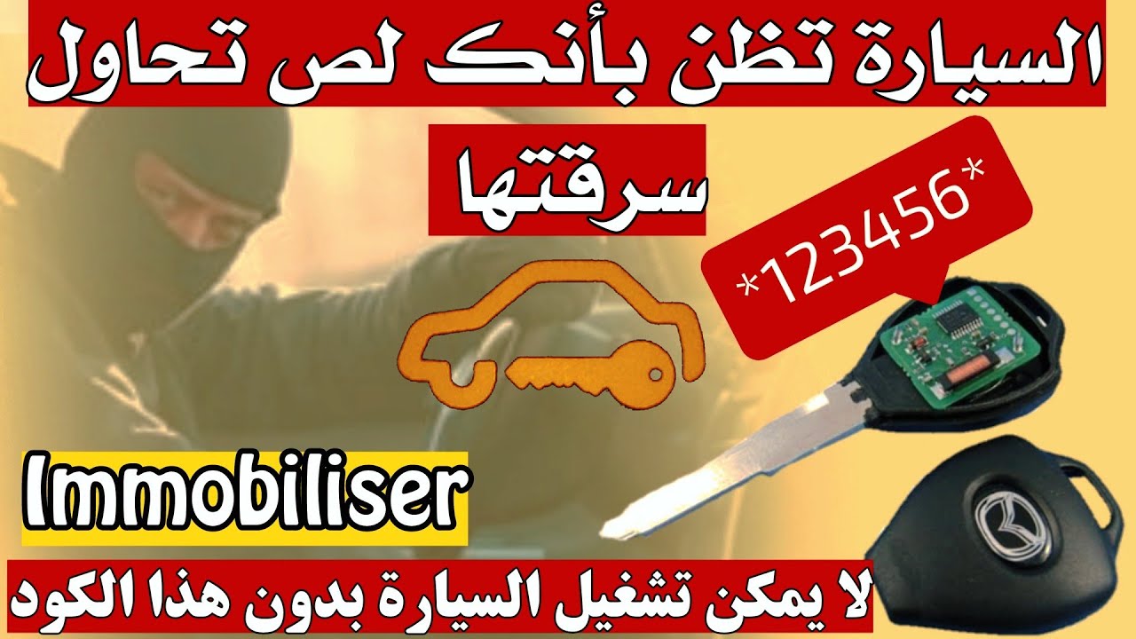 نظام الايموبلايزر او مانع السرقة ، يقطع الكهرباء عن الرشاشات والبواجي Immobiliser