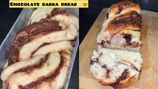 Chocolate babka bread!! Best bread you’ll ever make at home😍🤌🏻