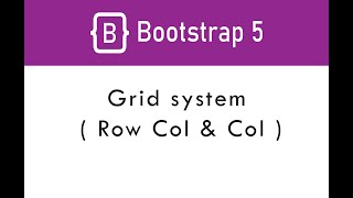 Grid system ( Row Col and Col ) In Urdu / Hindi