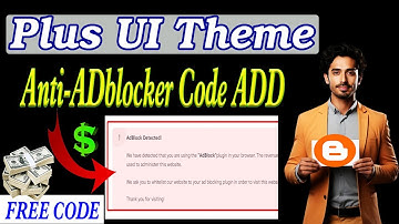 Website Anti-Adblocker in Median Plus Ui  Blogger Theme | How to Add Adblocker | GSM SANJOY