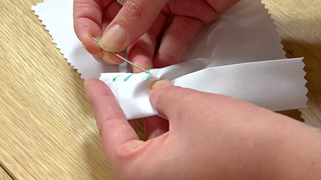 how-to-do-a-hem-stitch-sewing-quarter-stitch-tutorials-youtube