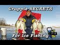 Crappie SECRETS Ice Fishing - Minnows and Wax Worms