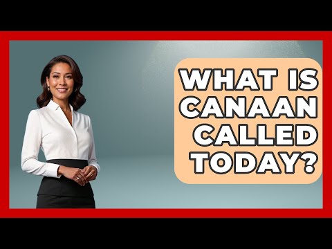 کنعان امروزی چه نامیده می شود آموزه های یهودی برای همه
