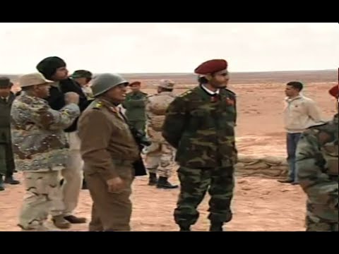 تمرين تبعوي للشعب المسلح بحضور أبناء الشهيد القذافي