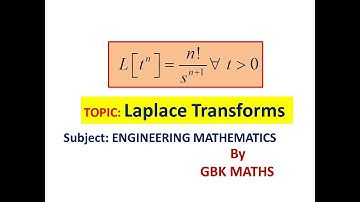 Laplace transform of t power n//GBK Maths //Engineering Mathematics, JNTU, Gate //M1//M2//M3//SET