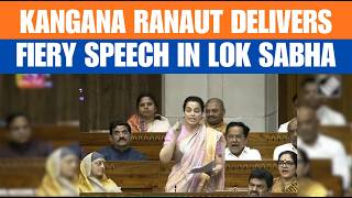 Kangana Ranaut Delivers Fiery Speech In Lok Sabha, Opposition Shocked News9