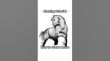 How to draw a horse? Eazy😎✨ #howtodraw #tutorial #digitalart #DigitalArtist #horse #howtodrawhorse