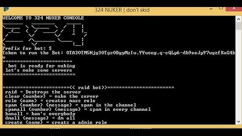 324 Nuker | How to make a nuke bot | Repl.it + File