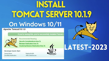 How to Install Apache Tomcat 10.1.9 Web Server [2023 Update] On Windows 10/11 | Tomcat Installation