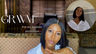 GRWM(get ready with me) for my twenty something birthday shoot- makeup, hair , basic outfit