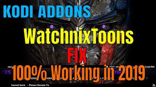 KODI WATCHNIXTOONS ADDON FIX 100% WORKING in May 2019