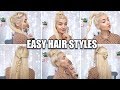 6 QUICK &amp; EASY HEATLESS HAIRSTYLES FOR SCHOOL!