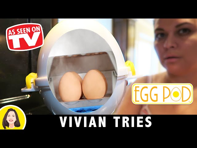 Eggpod Egg Cooker Wireless Microwave Hardboiled Egg Maker Cooker Egg Boiler  & Steamer 4 Perfectly-Cooked Hard Boiled Eggs Tool
