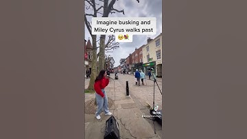 Thumbnail of Imagine miley walks past 🥺❤️#shorts #mileycyrus #singing #busking #singer