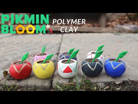 Making All Seeding Types From Pikmin Bloom - Polymer Clay Tutorial