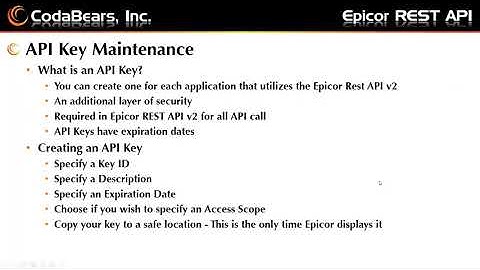 Epicor REST API