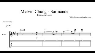 Sarinande TAB - guitar instrumental tab (PDF + Guitar Pro)