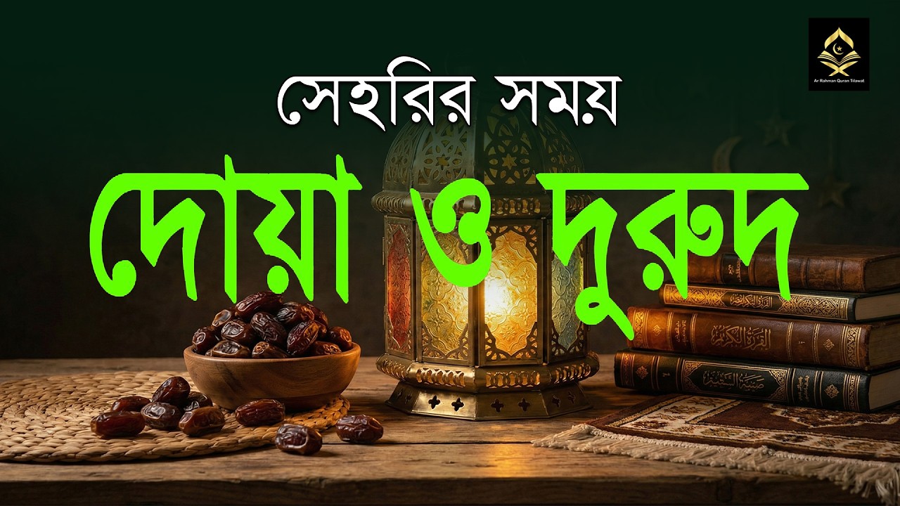 সেহরির সময় দোয়া ও দুরুদ | Sehri Dua & Durud | সেহরির সময় কোরআন তেলাওয়াত | Ramadan Dua By Alaa Aqel