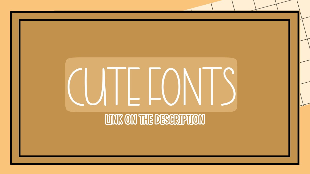 20 Cute Fonts || Tiii fer