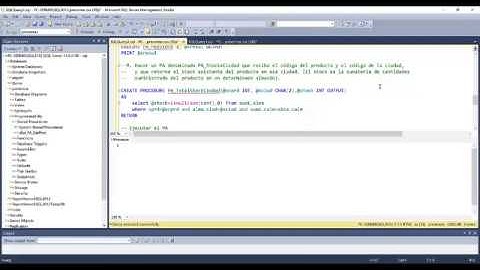 Programacion de Procedimientos Almacenados en Transact SQL Parte II