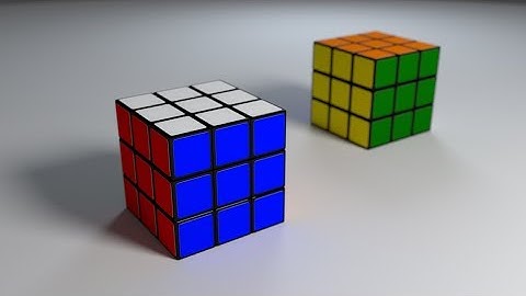 Blender Modeling: Photo-real Rubiks cube