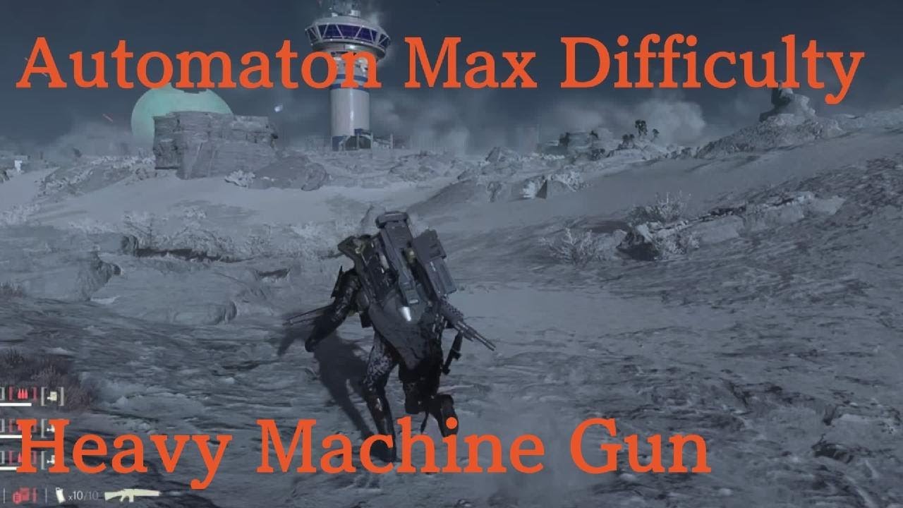 HELLDIVERS 2 - Automaton Max Difficulty, Heavy Machine Gun / No Death ...