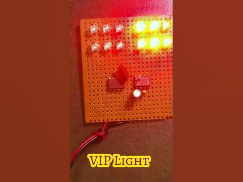 VIP Light Circuit Using LED & NE 555 IC 😯😯🔥🔥🔥 #electronics #diy #