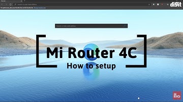Mi Smart Router 4C - How to Setup