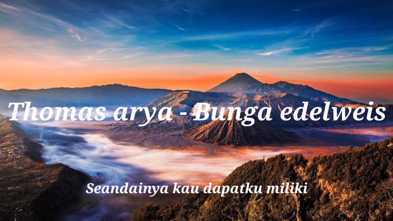  Thomas  arya  Bunga  Edelweis  Lirik YouTube