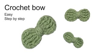 Crochet Simple Bow Tutorial: Step-by-Step for beginers