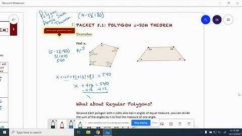 Geo 5.1 Polygon Angle Sum Theorem