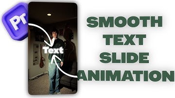 How to Make SMOOTH TEXT SLIDE Animation in Premiere Pro