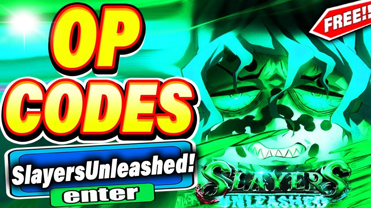 All Secret slayers unleashed Codes 2023  Codes for slayers unleashed 2023  - Roblox Code 