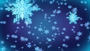 3D Snowflakes Falling Background Motion Graphic Free Download