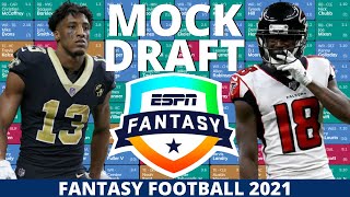 2021 Fantasy Football Mock Draft - PPR - 12 Team