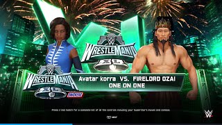 WWE 2K25 Avatar Korra vs FireLord Ozai screenshot 2