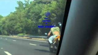 Man Tramp Stamp On Motorcycle