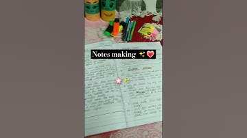Notes making✨ 🎀#aesthetic #study #shorts #youtubeshorts #notes #tips