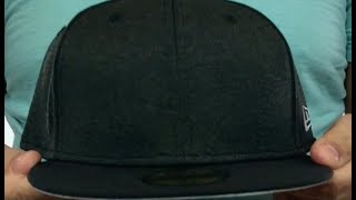 New Era '59FIFTY-BLANK' Black Shadow Tech-Black  Fitted Hat
