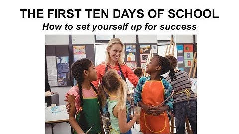 Classroom Management Part II – The First Ten Days of School | Teacher Training 2025