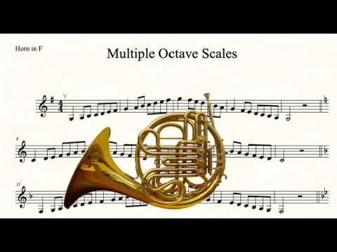 French Horn Multiple Octave Major Scales - YouTube